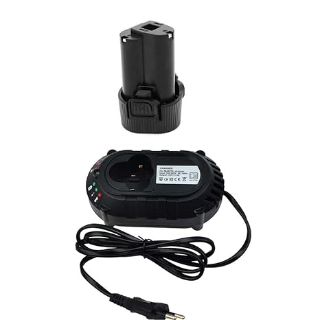 Ersetzen Akku mit Ladegerät DC10WA DC10WB für Makita 10.8V 1.5Ah BL1013 BL1014 194550-6 194551-4 DF030DW DF030D DF030DWX DF33