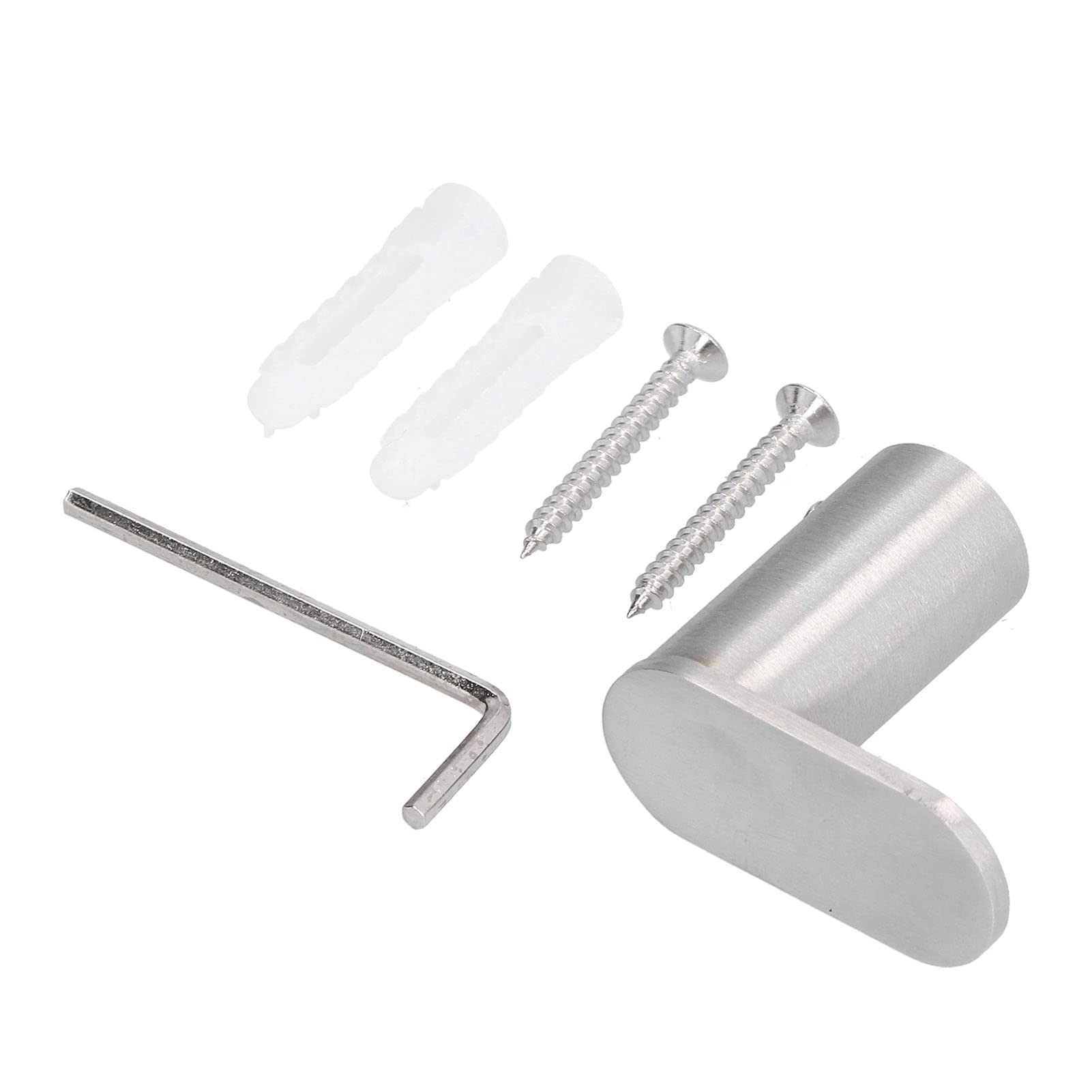 Fafeicy Bathroom Towel Hook, 304 Stainless Steel Brushed Towel Hook Single Clothes Wall Hooks for Bathroom Wall, Kitchen