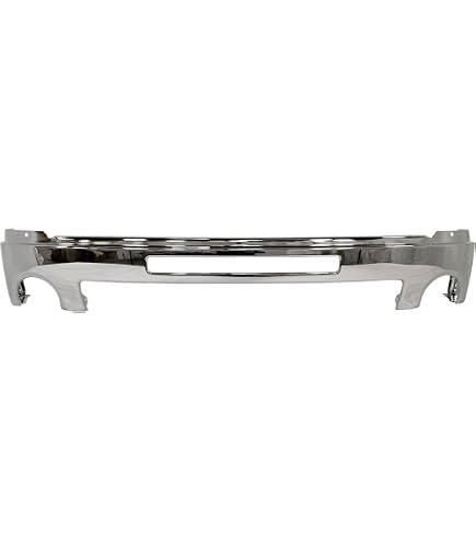 KOJEM Front Bumper Face Bar Fits For 2014-2015 GMC Sierra 1500 W Fog Light Holes Chrome Steel Silvery