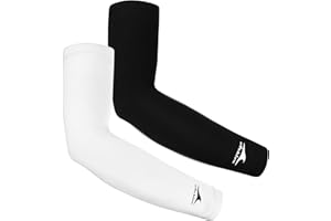 Achiou Cooling Ice Silk Arm Sleeves, Summer UV Sun Protection Compression Sleeves UPF 50+ for Women Volleyball Youth Sports
