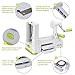 5-Blade Spiralizer Vegetable Spiral Slicer,Noodle Maker,Fruits and Veggies Slicer for Low Carb/Paleo/Gluten-Free Meals with Labeled Blades,Storage Box,Cleaning Brush and Recipe Book.