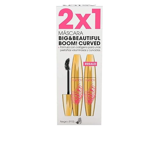 ASTOR BIG & BEAUTIFUL BOOM CURVED MASCARA PESTAÑAS 910 BLACK 2X1
