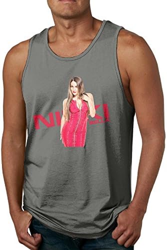HotBB Men's WWE Nikki Bella Tank Top Shirt DeepHeather