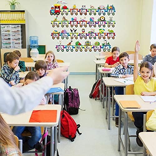 Alphabet Train Wall Decals Peel Stick Animals Alphabet Wall Sticker