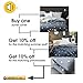 VM VOUGEMARKET 3 Piece Duvet Cover Set (Queen,King) Duvet Cover with 2 Pillow Shams - Hotel Quality 100% Cotton - Luxurious, Comfortable, Breathable, Soft and Extremely Durable (Queen, Style 1)