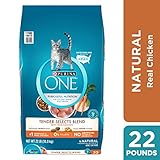 Purina ONE Natural Dry Cat Food, Tender Selects Blend With Real Chicken - 22 lb. Bag