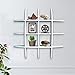 Shelving Solution Cross Display Wall Shelf (White)
