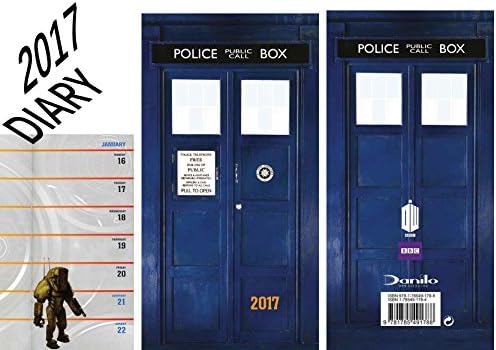 DOCTOR WHO OFFICIAL SLIM DIARY 2017 + DOCTOR WHO FRIDGE MAGNET