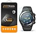 [3-Pack] Supershieldz for Huawei Watch 2 Classic Tempered Glass Screen Protector, (Full Screen Coverage) Anti-Scratch, Anti-Fingerprint, Bubble Free, Lifetime Replacement Warranty