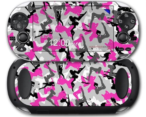 Sexy-Girl-Silhouette-Camo-Hot-Pink-Fuschia-Decal-Style-Skin-fits-Sony-PS-Vita