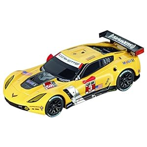 Carrera GO Chevroly Corvette C7-R Car Slot Racing Vehicle, Yellow