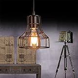 Loft Retro Hanging Lamp E27 Vintage Industrial Iron Pendant Light Bar Cafe Restaurant Warehouse