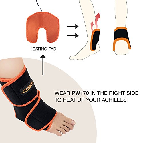Far Infrared Heating Brace with Heating/Thermal Pad and Ice Pack for Slap Tear, Labral Tear and Frozen Ankle, Ankle Pain (PW170) - Thumbnail 3