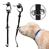 Evelots Dog Potty Training Doorbells/Puppy Housetraining Bells Set of 2-Black