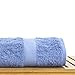 Chakir Turkish Linens Luxury Ultra Soft Bamboo Towel Set (Bath Towels, Blue)