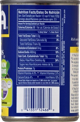 Goya Black Beans - 24 Pack - Image 3