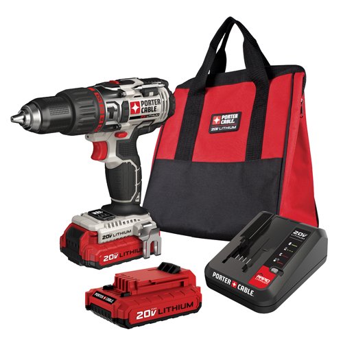 Porter-cable pcc620lb 20v max lithium ion hammer drill …