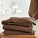 Amazon Brand – Pinzon 6 Piece Blended Egyptian Cotton Bath Towel Set - Cocoa
