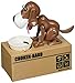 Dog Money Box Baby Toy Banks, White/Brown