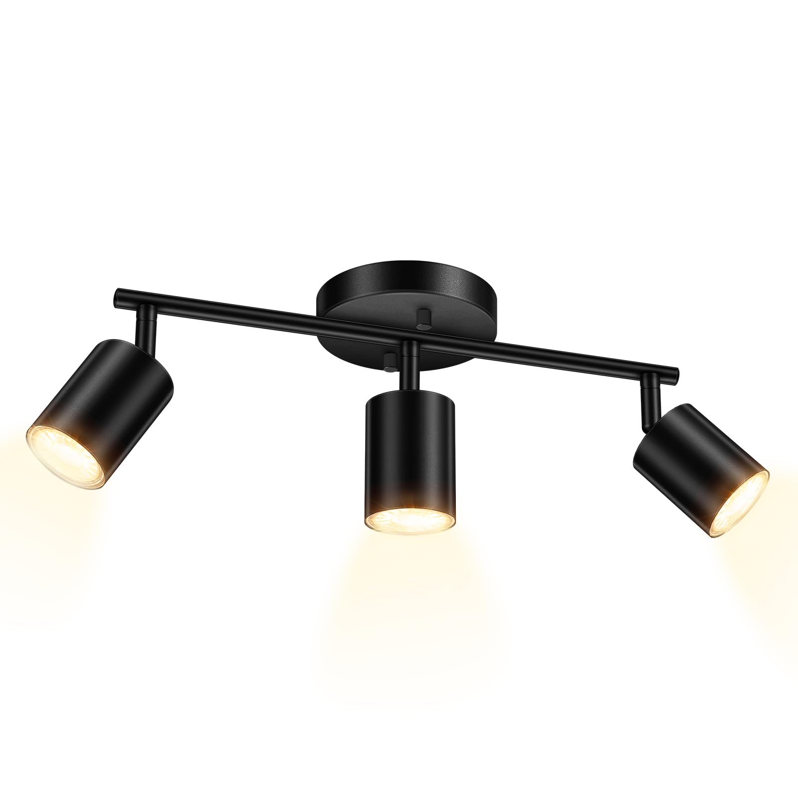 BoostArea LED 3 Light Track Lighting Kit, Black 3