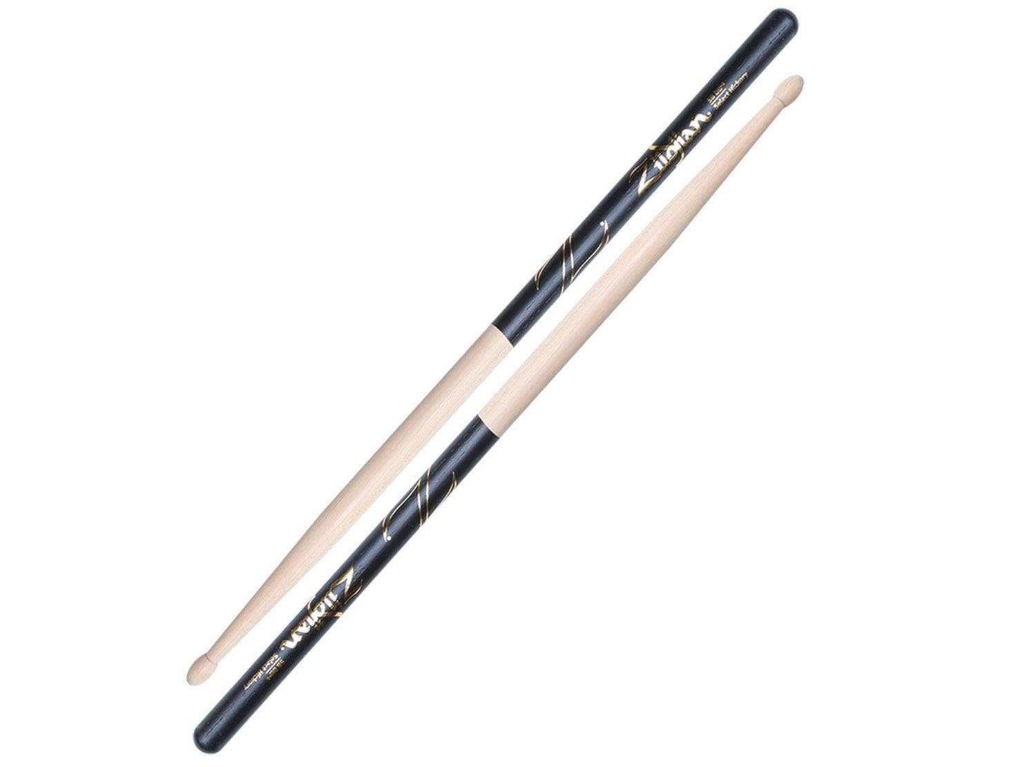 Zildjian 5B Hickory Drumsticks - Nylon Tip - Red