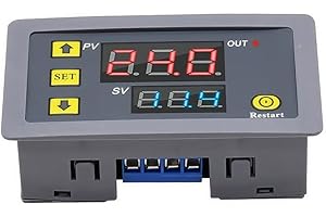 SazkJere 1 Piece DC 12V Timer Switch Timer Delay Relay 20A 240W Programmable Cycle LED Digital Display Time Relay Module