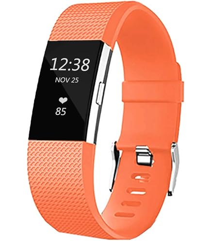 Replacement Bands For Fitbit Charge 2 - Silicone Adjustable Straps, 2 Sizes, Waterproof