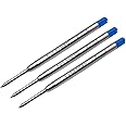 Everyman Grafton Premium Blue Gel Pen Refills, Smooth Writing Metal Ink Cartridge, Compatible with Grafton & Full Click Pens, 3 Pack, 0.7mm Fine Tip, Ideal for Office, School, and Everyday Writing