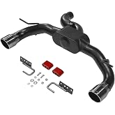 Flowmaster 818120 Outlaw Axle-Back Exhaust Kit 3 Inch 409 Stainless Steel Dual Exit 4 Inch Black Chrome Tips Compatible with 2021-2024 Ford Bronco 2.3L 2.7L 2 &amp; 4-wheel drive 2 &amp; 4 Door
