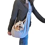 Lifeunion Hands-free Reversible Small Dog Cat Sling Carrier Bag Travel Tote Pouch Shoulder Carry Bag (Gray)