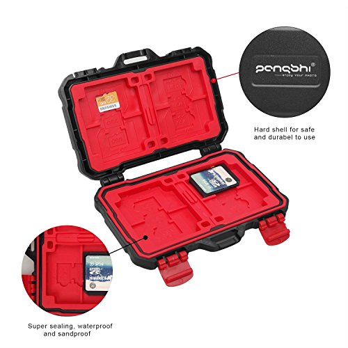 Durable Memory Card Case Holder 24 Slots Waterproof Card Carrying Storage Case for CF/Micro SD/TF/SD Cards