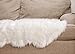 Chanasya Super Soft Faux Fur Fake Sheepskin White Sofa Couch Stool Casper Vanity Chair Cover Rug/Solid Shaggy Area Rugs for Living Bedroom Floor - Off White 2ftx3ft
