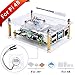 GeeekPi Acrylic Case for Raspberry Pi 4 Model B & Raspberry pi 3 Model B+, Raspberry Pi Case with Cooling Fan and 7PCS Heatsinks for Raspberry Pi 3/2 Model B/B+ (Clear) primary
