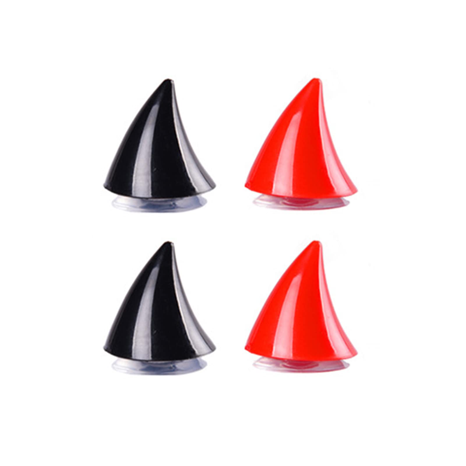 YUEXINYAN 4 Pcs Motorcycle Helmet Accessories Waterproof Helmet with Suction cup Motorcycle Decoration Devil's Horn Motorcycle Bicycle Electric Bicycle Helmet