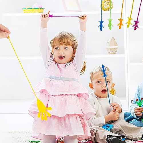 AMOR PRESENT 48PCS Stretchy Sticky Toy, Kids Sticky Toy Halloween Sticky Hands Toys for Kids, Party Favors for Kids Stocking Stuffers