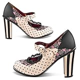 Hot Chocolate Design Chocolaticas High Heels Doris Women's Mary Jane Pump Multicoloured US Size: 9
