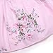Flofallzique Cotton Vintage Floral Toddler Girls Dress Pink Backless Birthday Party Christmas Dress