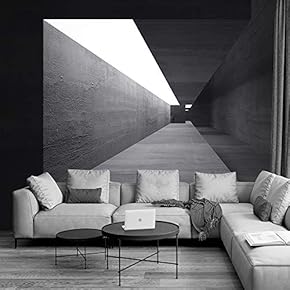 Wall Murals for Bedroom Modern Steel Feature Removable Wallpaper Peel and Stick Wall Stickers - 66x96 inches