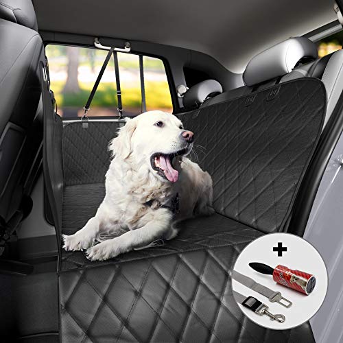Dog Car Backseat Cover, Heavy Duty Pet Hammock Cover, Large Side Flaps
