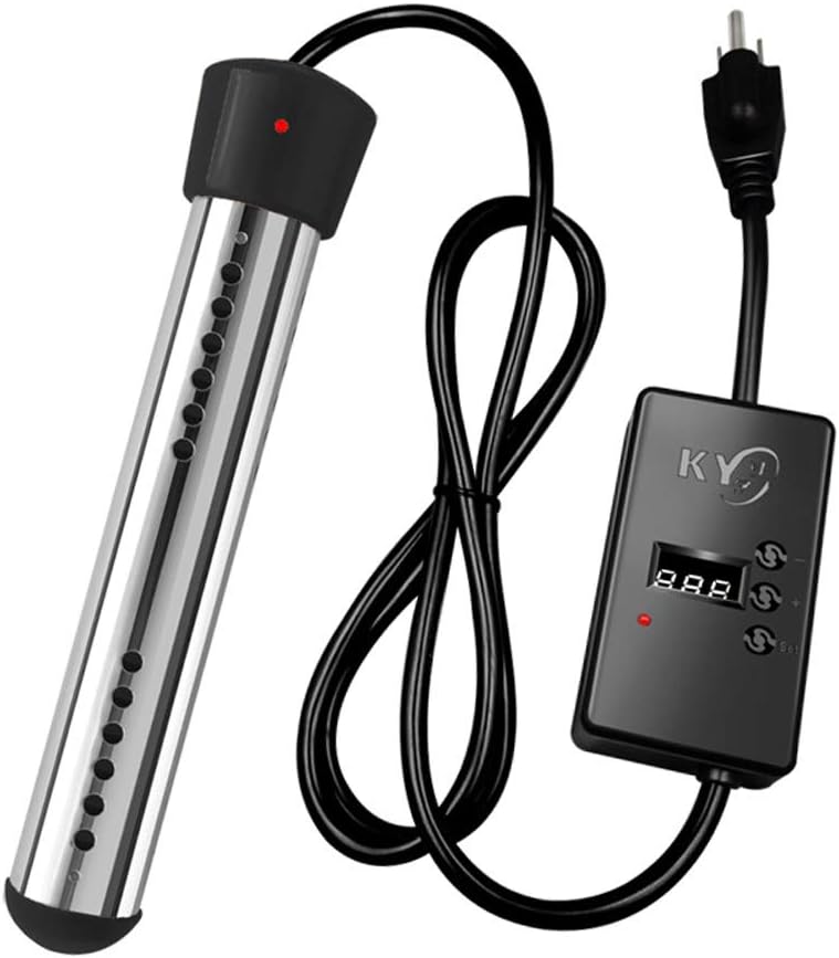 Immersion Bucket Water Heater with Timer, 1500W Heats 5 Gallons of Water in Mimutes Home Outdoor Pool Bathtub Travel Portable Instant Submersible Hot Water Heaters