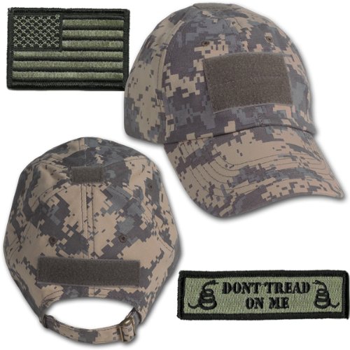 Operator Cap Bundle - w USA/Dont Tread Patches (Digital Camo Cap)