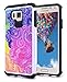 Galaxy Alpha Case, NageBee Design Premium [Heavy Duty] Defender [Dual Layer] Protector Hybrid Case for Samsung Galaxy Alpha (Hybrid Rainbow Illusion)