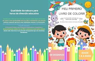 Livro Meu Primeiro Livro de Colorir: Conhecendo Animais em Aventuras Coloridas