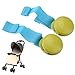 Pixnor Durable Hard Plastic Baby Stroller Quilt Blanket Clip - 2 pcs/set (Green)