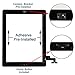 Screen Replacement for iPad 2, Universal Buying(TM) Black Front Touch Digitizer Assembly Replacement include Home Button +Camera Holder +AdhesiveTape +Middle Frame Bezel+WIFI Antenna Cable,black