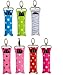 Chapstick Key Chain Holder with Clip Lip Balm Holder，7 Pack