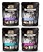 Merrick Backcountry Grain Free Protein-Rich Cat Food 4 Flavor Variety 8 Pouch Bundle: (2) Real Rabbit, (2) Real Chicken, (2) Real Duck, and (2) Real Turkey, 3 Oz. Ea. (8 Total)