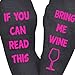 Doinshop Unisex Creative Fashion Socks IF YOU CAN READ THIS Print Knitting Socks