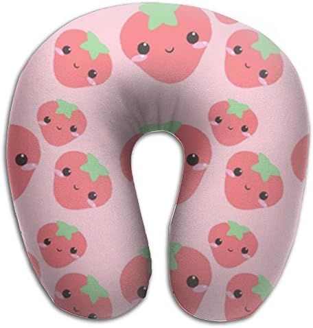 U Shape Travel Neck Pillow Soft Strawberry For Travel Hip-hop U Neck Pillow For Sleepingfunny