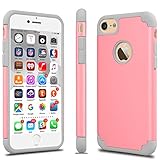 iPhone 7 Case, Tekcoo™ [TBaron Series] iPhone 7 (4.7 INCH) Bumper Case Shock Absorbing Hard Hybrid Slim Thin Cute Cover [Scratch Proof] Plastic Shell + TPU Rubber Inner [Baby Pink]